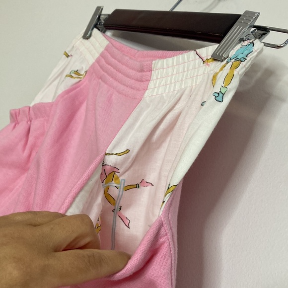 Vintage Joggers Womens Small Pink Fleece Warm Up Pants 80s Jazzercise - Picture 8 of 12